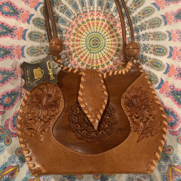NWT Genuine leather handmade bag - Picture 2 of 4